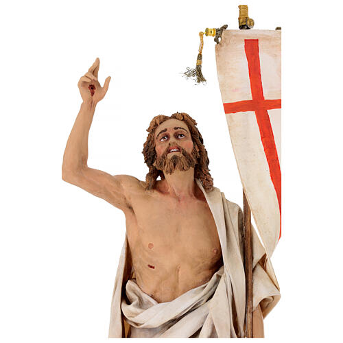 Auferstandener Christus – Terrakottafigur für eine 30 cm Figuren-Serie von Angela Tripi 2