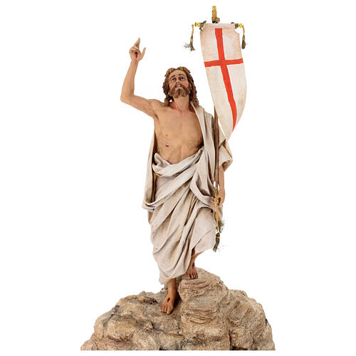 Auferstandener Christus – Terrakottafigur für eine 30 cm Figuren-Serie von Angela Tripi 3