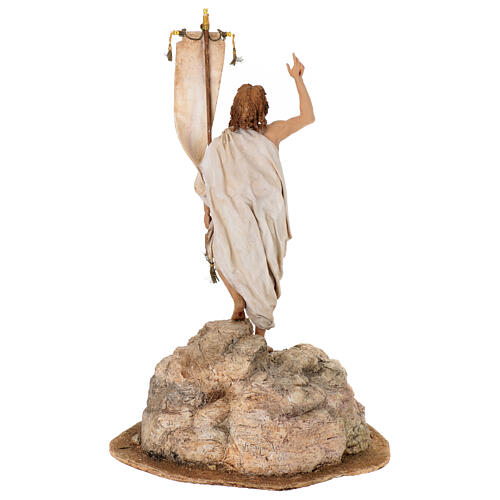 Jésus ressuscité Angela Tripi terre cuite 30 cm 12