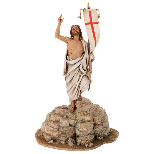 Gesù risorto Angela Tripi terracotta 30 cm 1