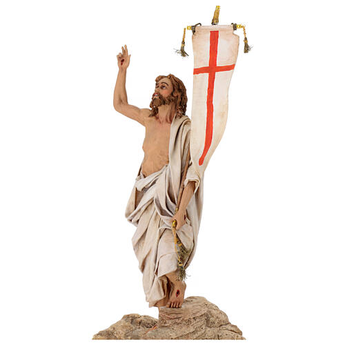 Gesù risorto Angela Tripi terracotta 30 cm 5