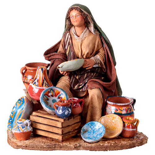 Terracotta Vase Seller, 10 cm Angela Tripi 1