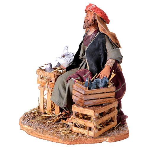 Pigeon Seller with Crates, 13 cm Angela Tripi 3
