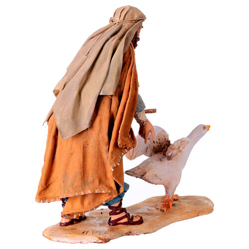 Pastor com ganso em fuga 13 cm Angela Tripi 6