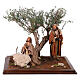 Jesus in prayer in the Garden of Olives with apostle, 30 cm Easter Creche by Angela Tripi s1