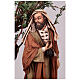 Jesus in prayer in the Garden of Olives with apostle, 30 cm Easter Creche by Angela Tripi s6