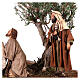 Jesus in prayer in the Garden of Olives with apostle, 30 cm Easter Creche by Angela Tripi s7