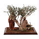 Jesus in prayer in the Garden of Olives with apostle, 30 cm Easter Creche by Angela Tripi s13