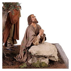 Jezus modlący się w ogrodzie oliwnym, z apostołem, 30 cm, Angela Tripi