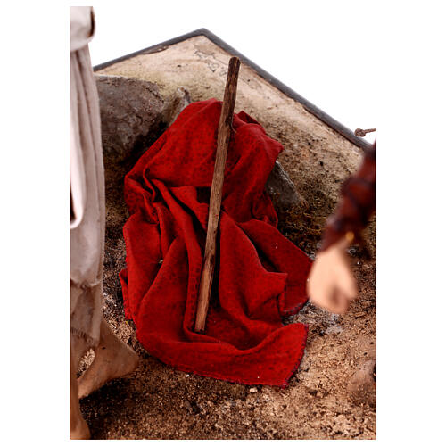 Scène Flagellation de Jésus avec soldats 30 cm Angela Tripi 17