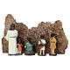Set Jésus avec bergers et moutons résine peinte crèche de Pâques de 10 cm s8