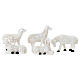 Set Gesù con pastorelli e pecorelle 10 cm resina dipinta presepe pasquale s6