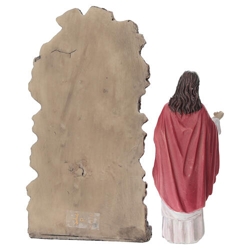 Set Gesù che bussa alla porta 10 cm resina dipinta presepe pasquale 5