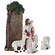 Set Jesus der Gute Hirte 10 cm, bemalten Harzfiguren für die Osterkrippe s5
