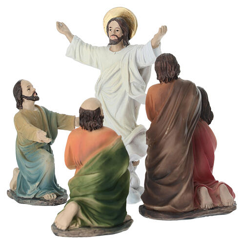 Set Ascensión de Jesús 15 cm resina pintada belén pascual 4