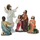 Set Ascensione di Gesù 15 cm resina dipinta presepe pasquale s2