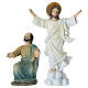 Set Ascensione di Gesù 15 cm resina dipinta presepe pasquale s3
