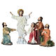 Ascension of Jesus Set 15 cm painted resin Easter nativity s1