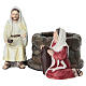 Set of Jesus and the Samaritan at the well for 9 cm painted resin Easter Creche s3