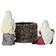 Set Jésus et la samaritaine au puits 9 cm résine peinte crèche pascale s6