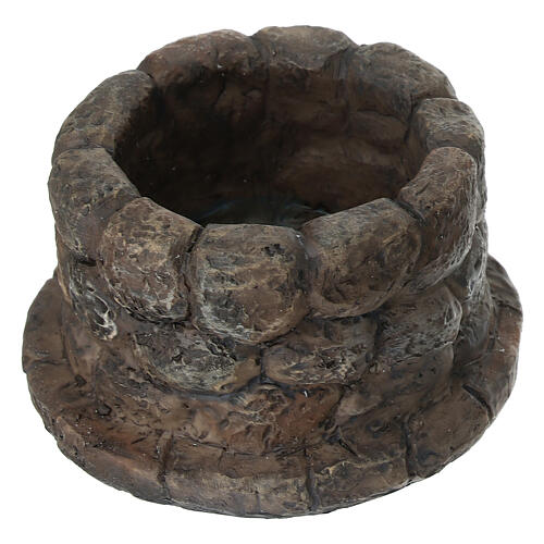 Jesus and the Samaritan woman at the well set, 9 cm painted resin Easter nativity 5