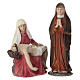Set deposizione di Gesù dalla croce 10 cm resina dipinta presepe pasquale s2