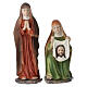 Set Jesús samaritano y Santa Verónica 15 cm resina pintada belén pascual s4