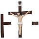 Set crucifixión de Jesús 10 cm resina pintada belén pascual s2