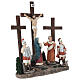 Set crucifixión de Jesús 10 cm resina pintada belén pascual s3