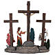 Set crucifixión de Jesús 10 cm resina pintada belén pascual s10
