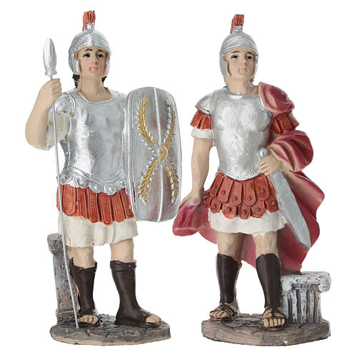 Christusprozess-Set 10 cm mit bemalten Harzfiguren für Osterkrippe 4