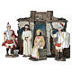 Set processo di Gesù 10 cm resina dipinta presepe pasquale s3