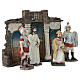 Set processo di Gesù 10 cm resina dipinta presepe pasquale s5
