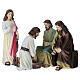 Washing of the feet set, 10 cm painted resin Easter Creche s1