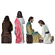 Washing of the feet set, 10 cm painted resin Easter Creche s5