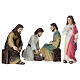 Set lavanda dei piedi 10 cm resina dipinta presepe pasquale s3