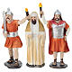 Set bacio di Giuda 10 cm resina dipinta presepe pasquale s3