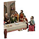 Last Supper set for 10 cm painted resin Easter Creche s6