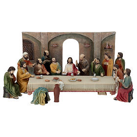 Set Cène 10 cm résine peinte crèche de Pâques