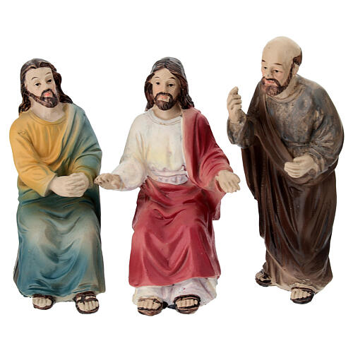 Set Cène 10 cm résine peinte crèche de Pâques 7