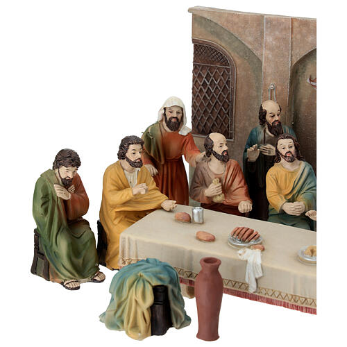 Last Supper Set 10 cm Painted Resin Easter Nativity 4