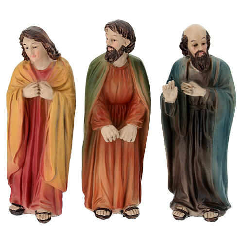 Last Supper Set 10 cm Painted Resin Easter Nativity 11