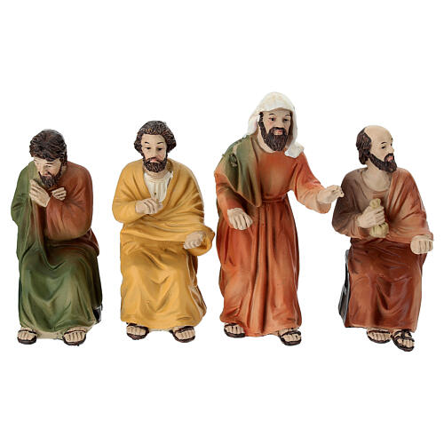 Last Supper Set 10 cm Painted Resin Easter Nativity 12