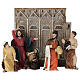 Set cacciata dei mercanti dal tempio 10 cm resina dipinta presepe pasquale s1