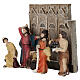 Temple merchants expulsion set 10 cm painted resin Easter nativity s3