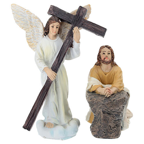 Gethsemane prayer set for 13 cm painted resin Easter Creche 2