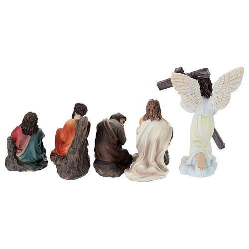 Set orazione nell'orto del Getsemani 13 cm resina dipinta presepe pasquale 8