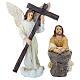 Set orazione nell'orto del Getsemani 13 cm resina dipinta presepe pasquale s2