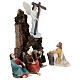 Set orazione nell'orto del Getsemani 13 cm resina dipinta presepe pasquale s7