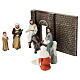 Entrance of Jesus into Jerusalem set for 10 cm painted resin for Easter Creche s5